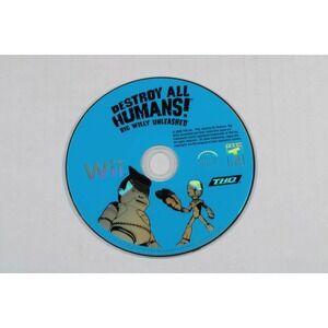 Destroy All Humans! Big Willy Unleashed (Nintendo Wii, 2008) Disk Only